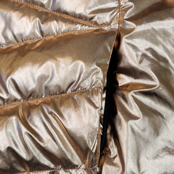 Spyder water resistant rose gold puffy hoodie women jacket size L New - Picture 12 of 15